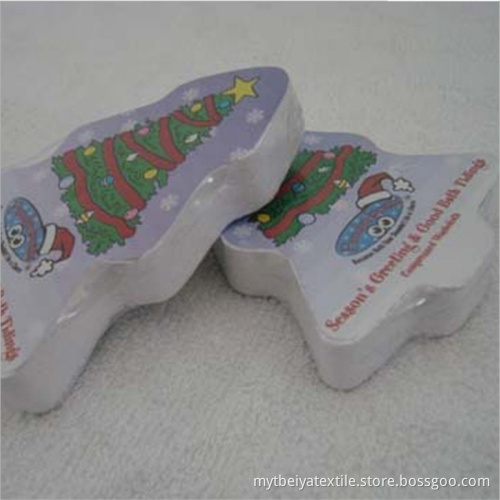 Comfortable 100% Cotton Compressed Towels Magic Towels Christmas Tree